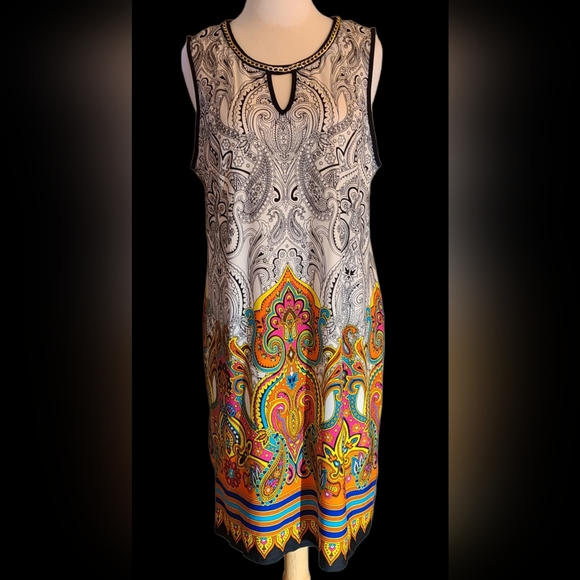 Sandra Darren size 14 black/white dress - Picture 14 of 15